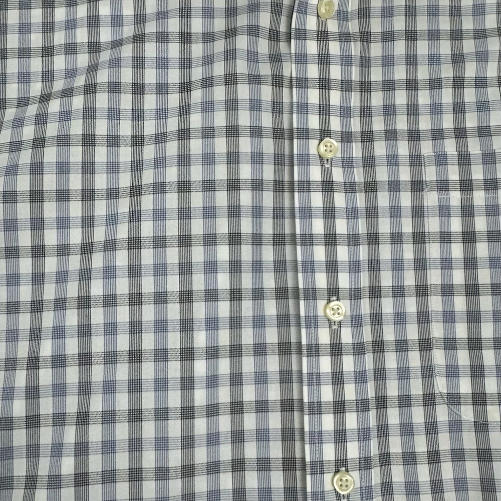 Jos. A. Bank Gray Men Plaid Button Down Shirt Size Large - Picture 9 of 9